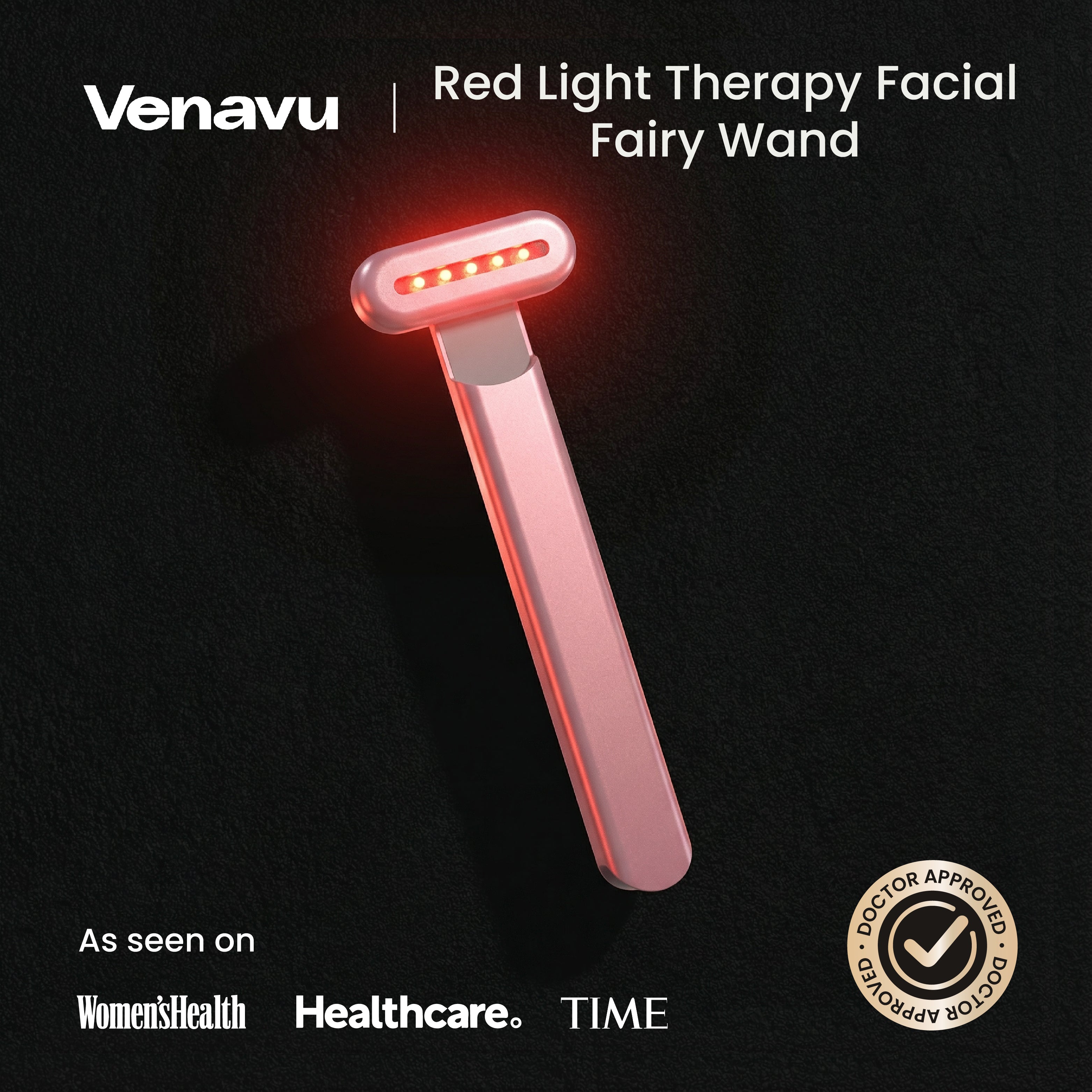 Venavu Red Light Therapy Facial Fairy Wand
