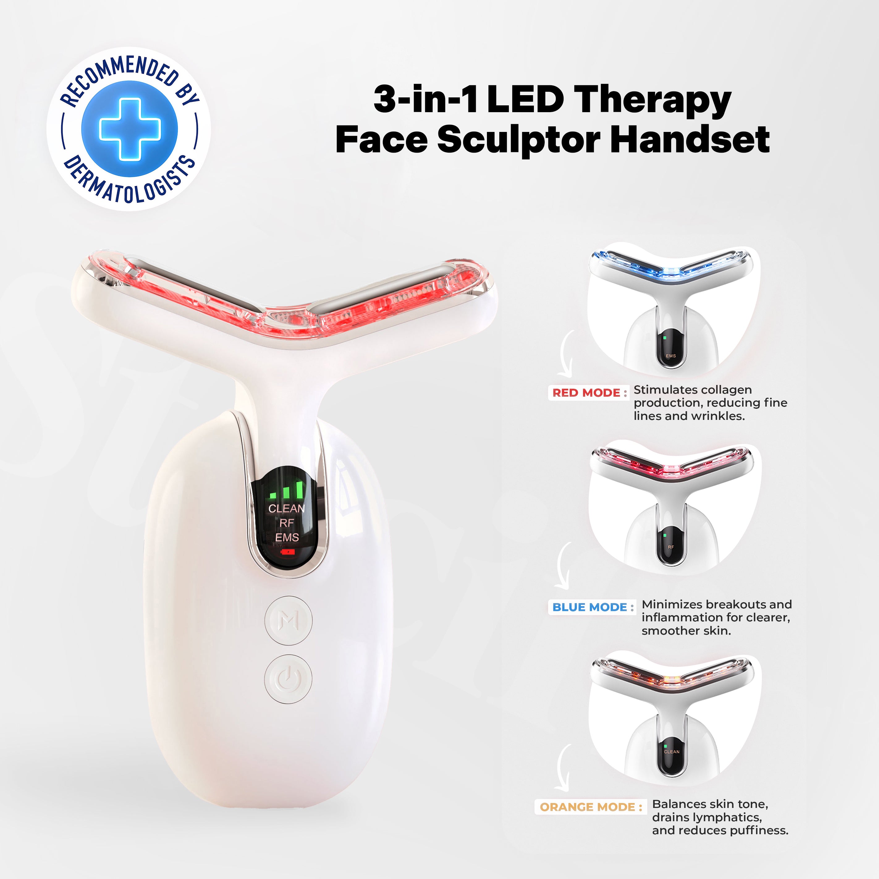 Venavu 3-in-1 LED Therapy Face Sculptor Handset