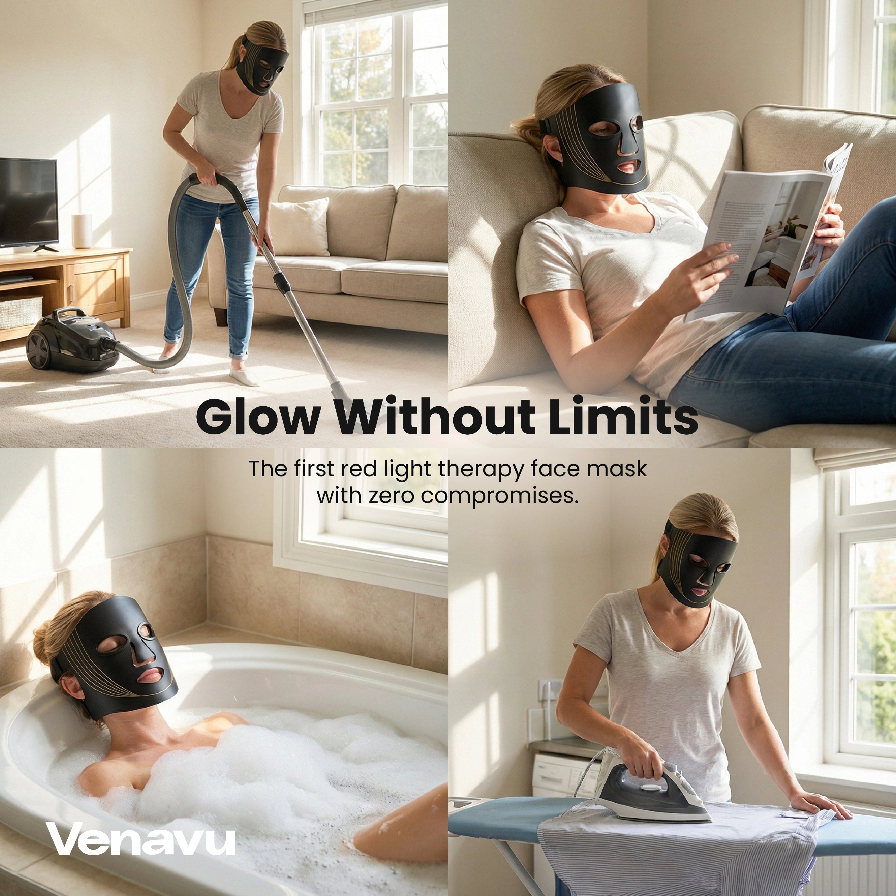 Venavu Wireless Red Light Therapy Mask