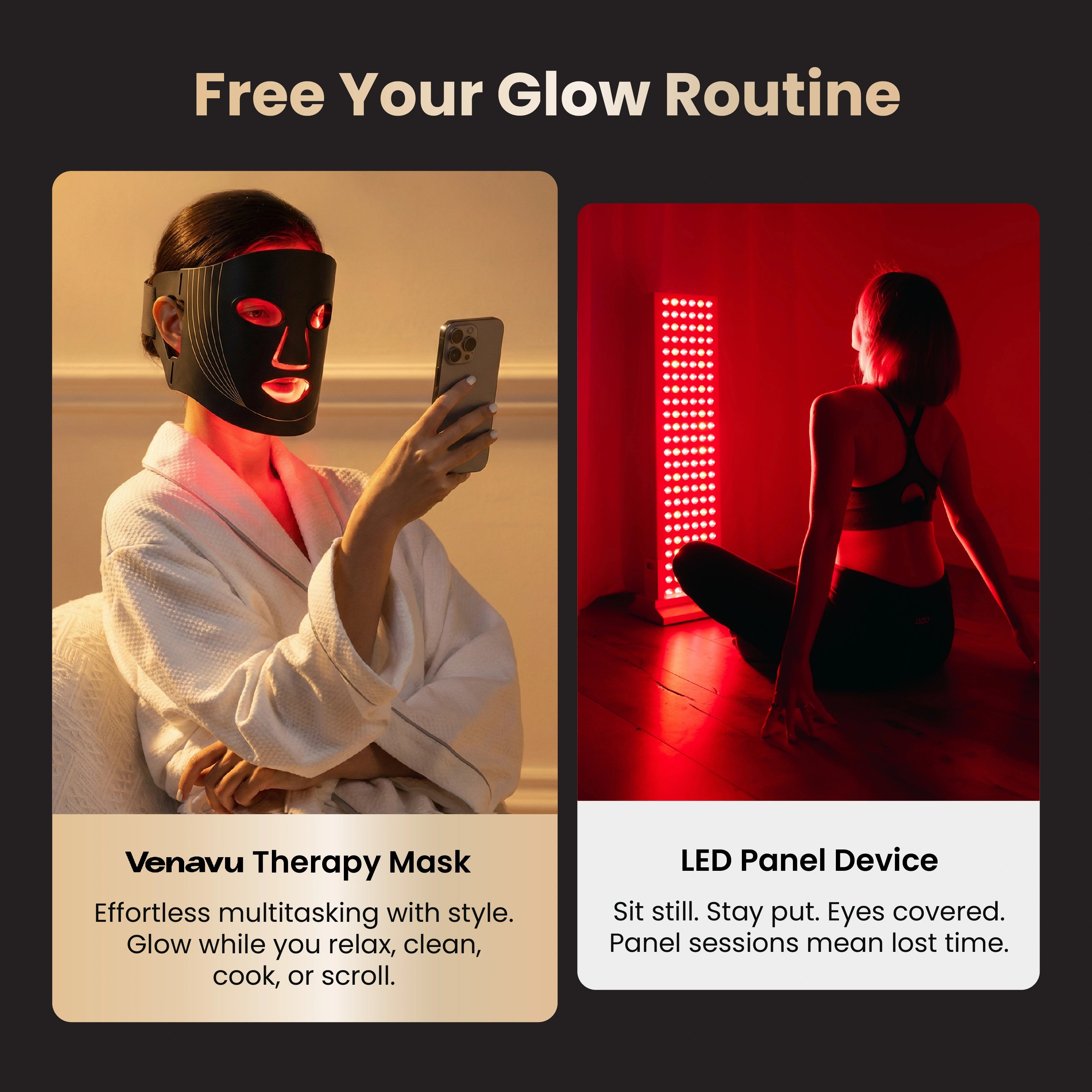 Venavu Wireless Red Light Therapy Mask
