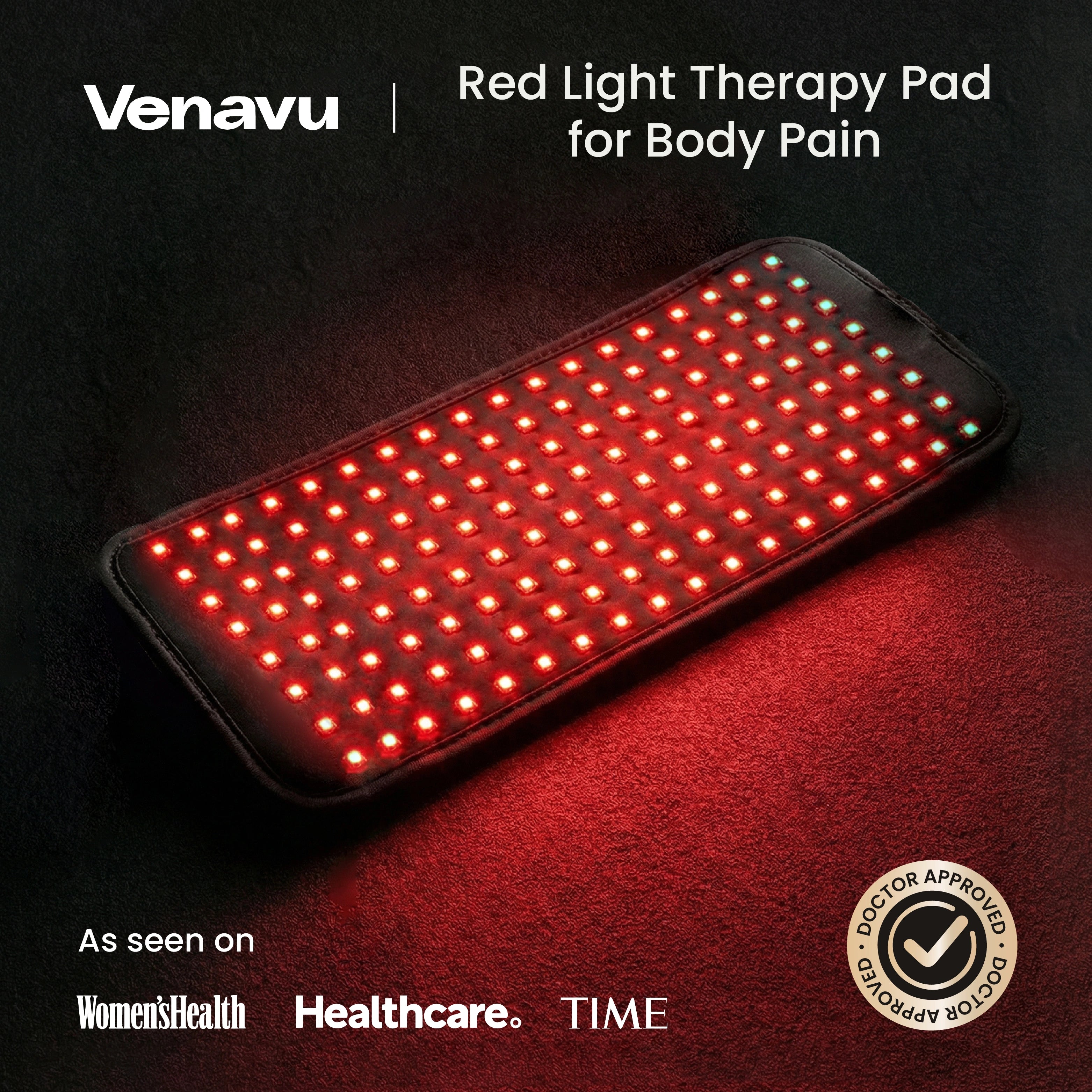 Venavu Red Light Therapy Pad for Body Pain