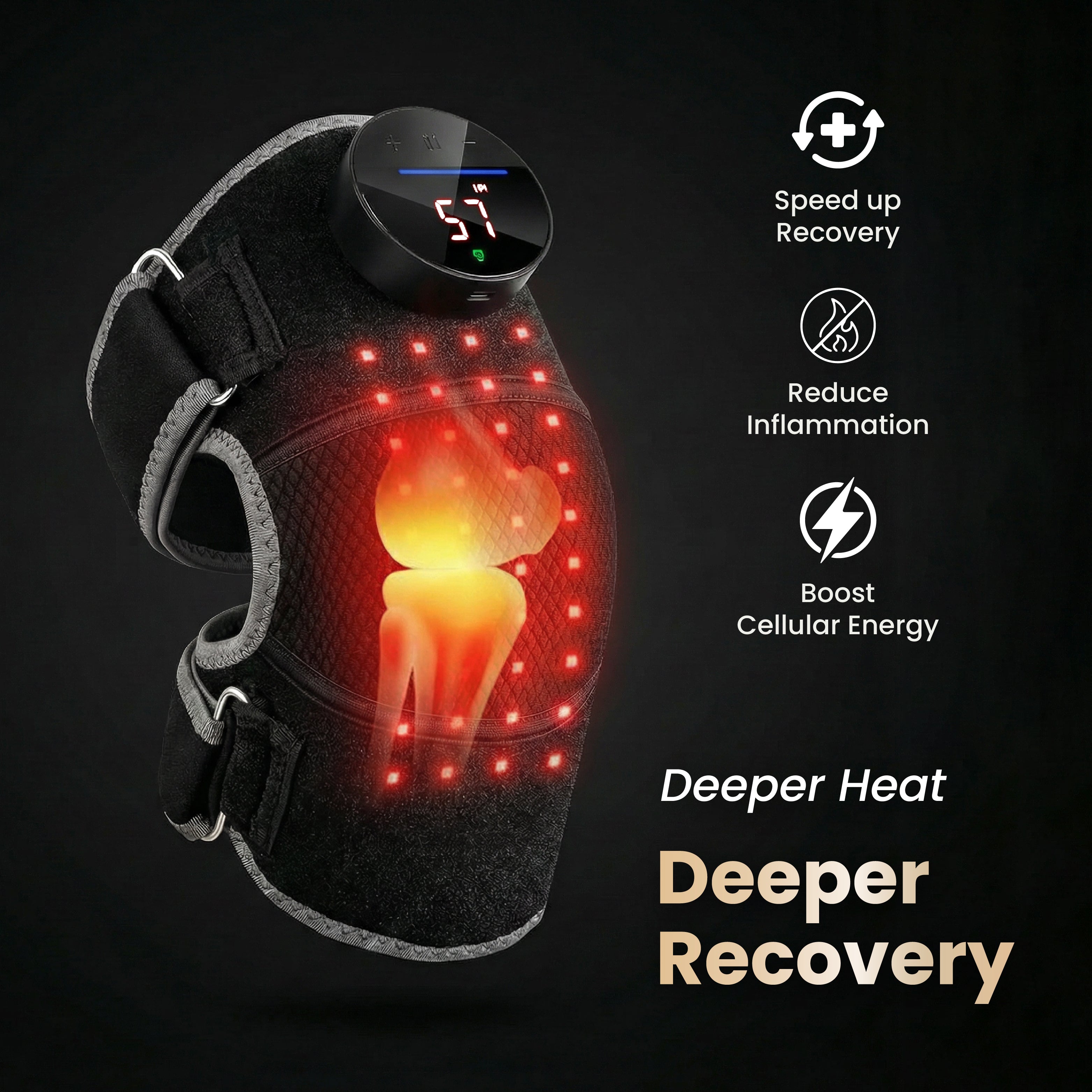 Venavu Red Light Therapy & Vibration Massage Knee Brace